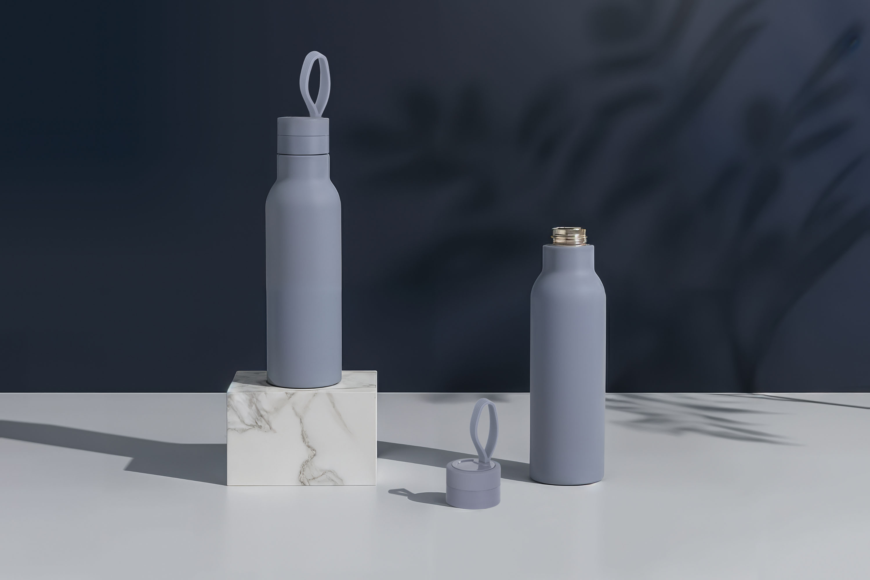 Бутылка для воды "Фитнес" 700 мл, покрытие soft touch-8