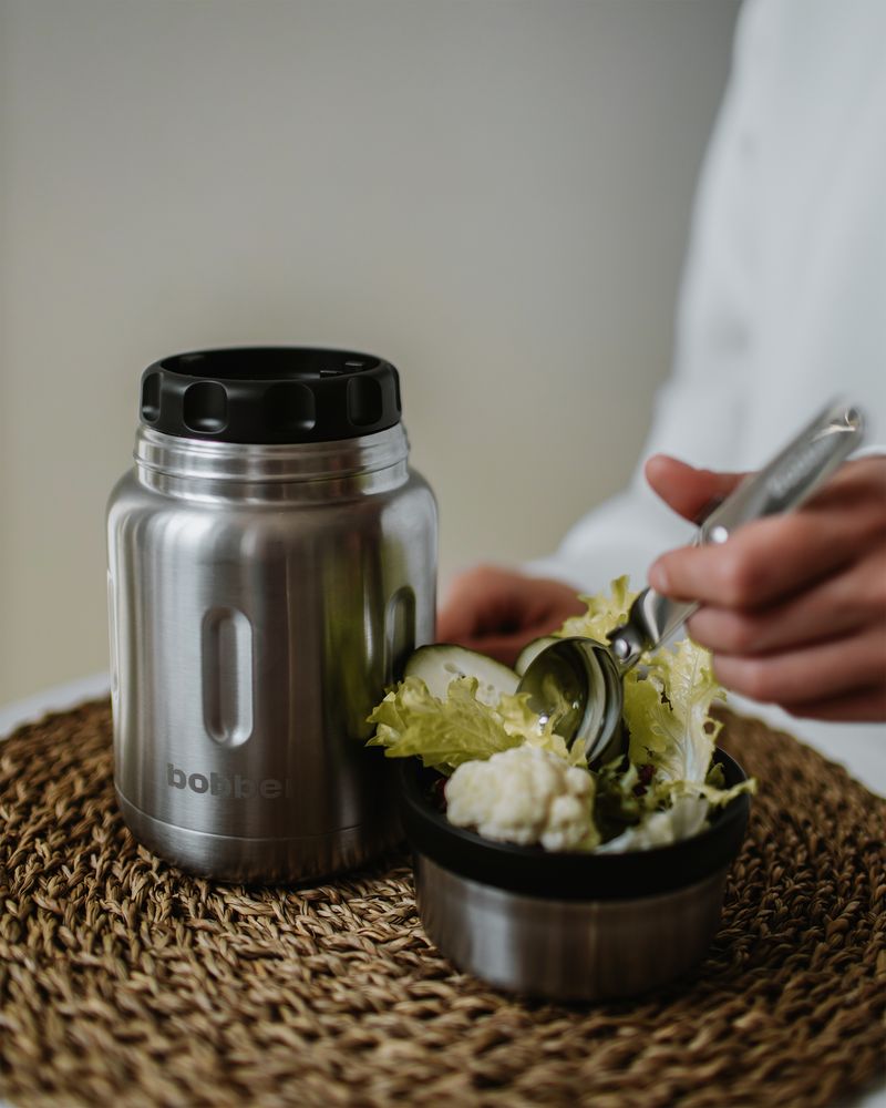 Термос для еды Jerrycan 700, вакуумный, стальной матовый-4