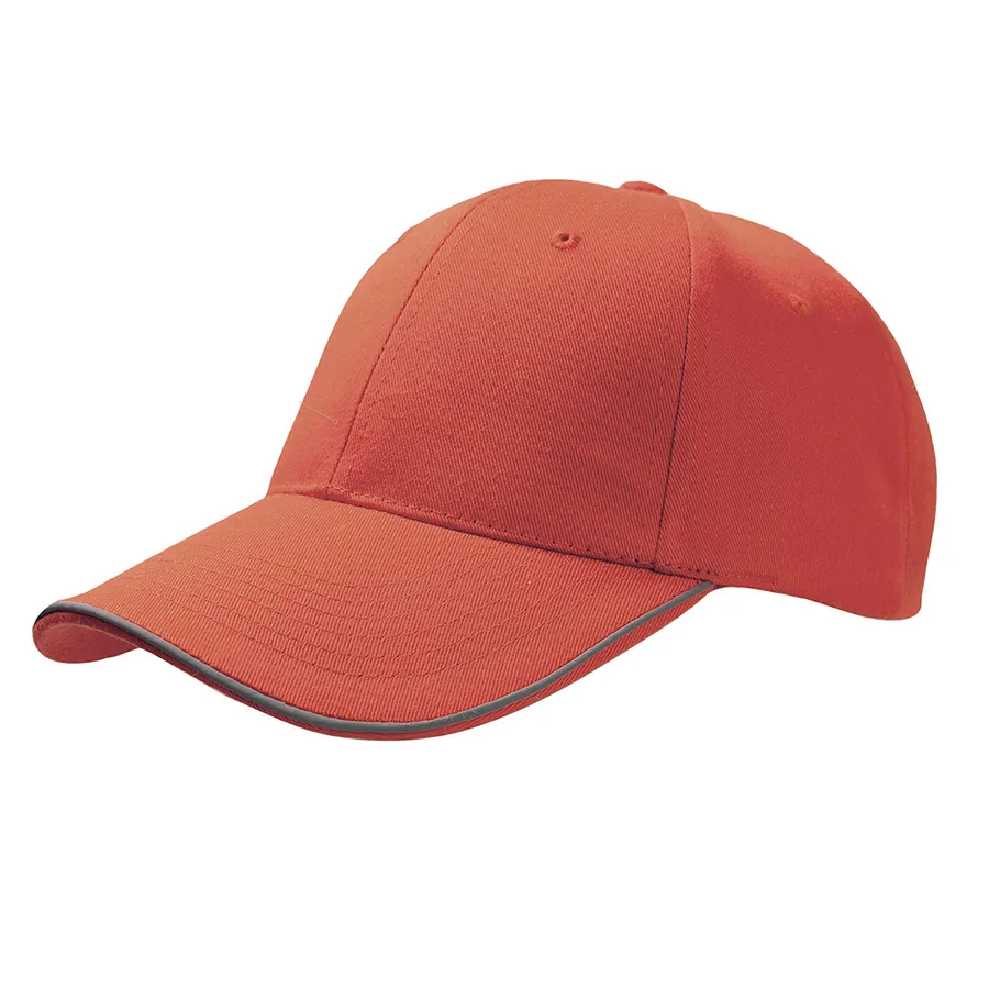 Бейсболка REFLECT со светоотражающими деталями, 6 клиньев,  металлическая застежка, красный-1