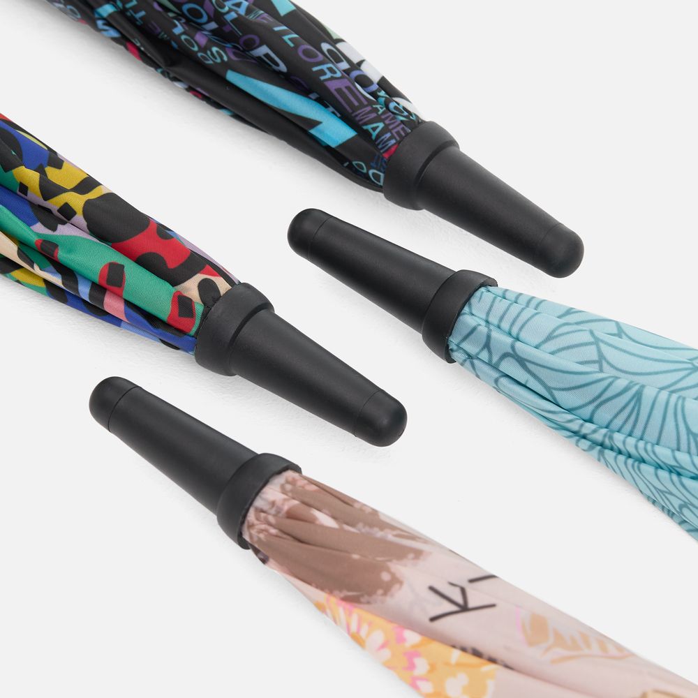 Зонт-трость Undercolor с полной запечаткой на заказ, с оранжевыми спицами-2