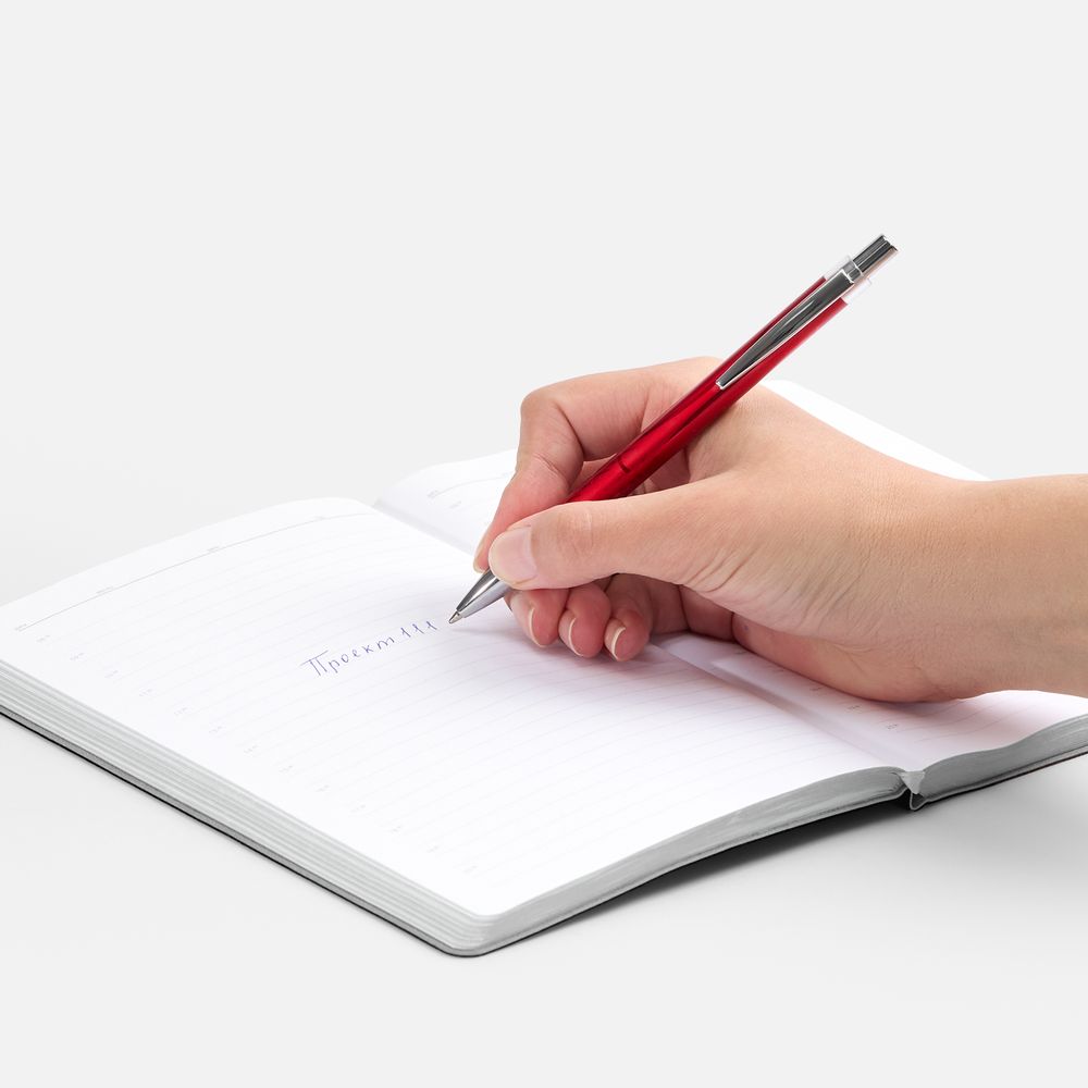 Ручка шариковая SparkLine, темно-красная-1