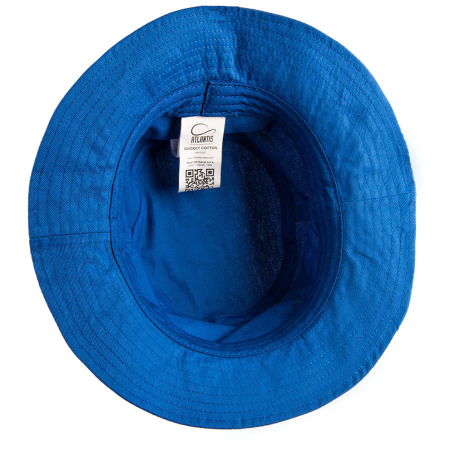 Панама BUCKET COTTON 180, ярко-синий-1