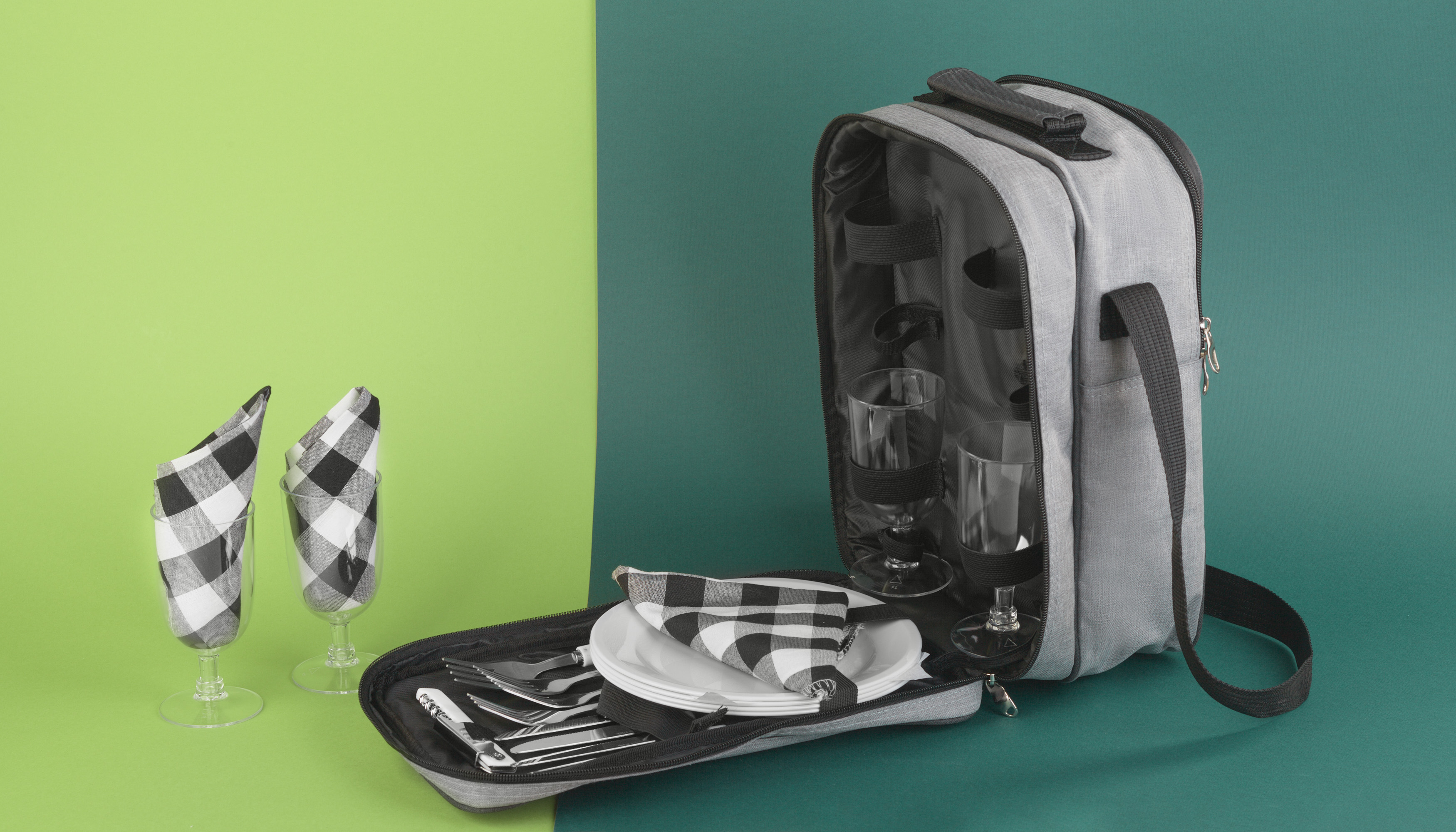 Набор для пикника "Эквадор" на 4 персоны с холодильным отделением-5