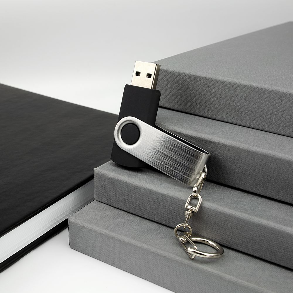 Флешка Twist, черная, 8 Гб-2