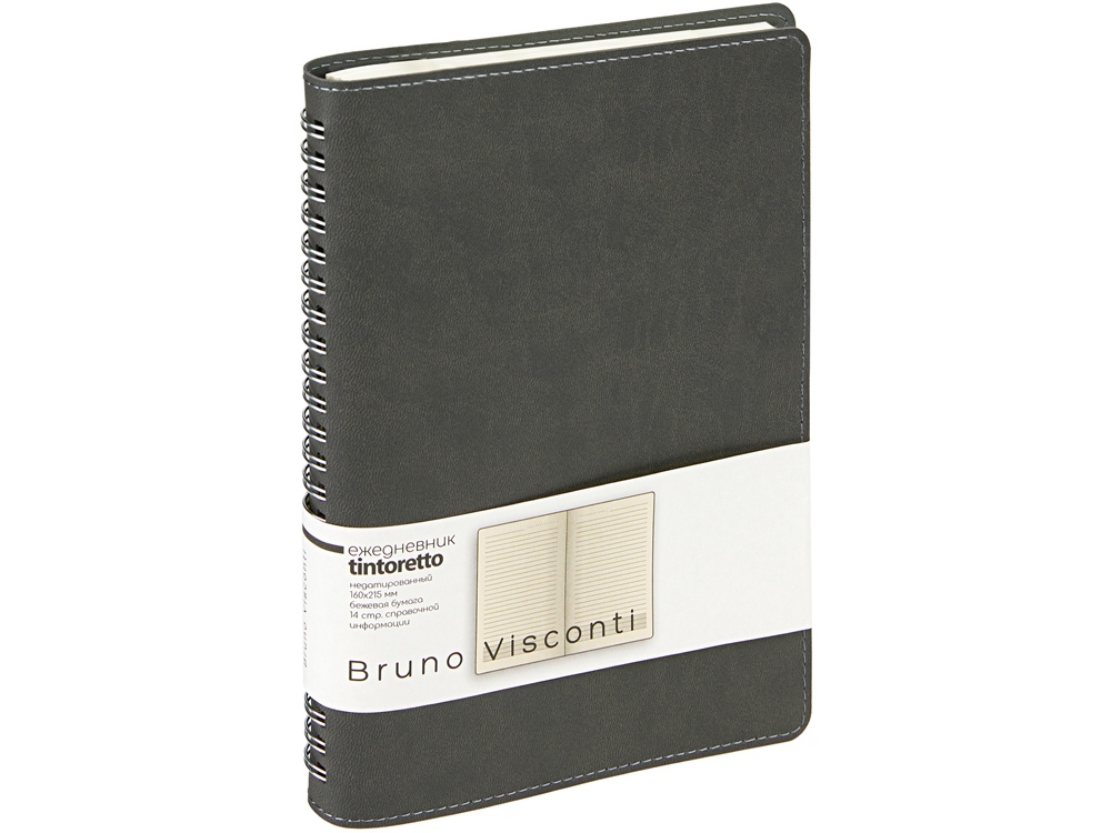 Ежедневник А5 Tintoretto, серый-0