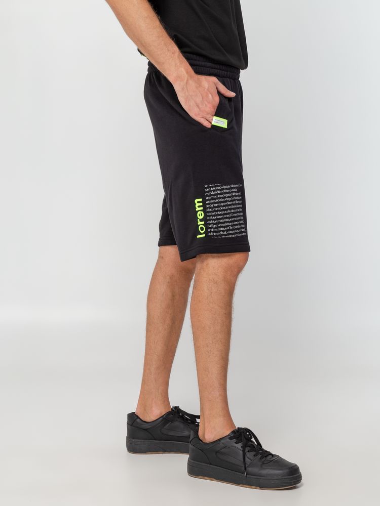 Шорты Terry, черные-5