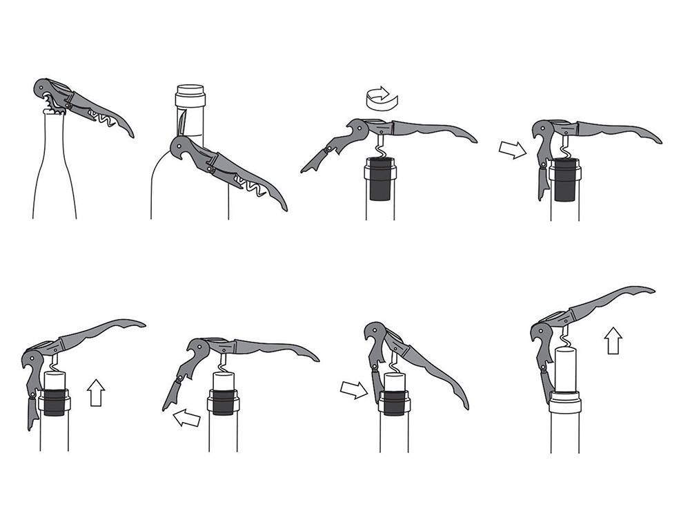 Нож сомелье Pulltap's Basic, черный-4