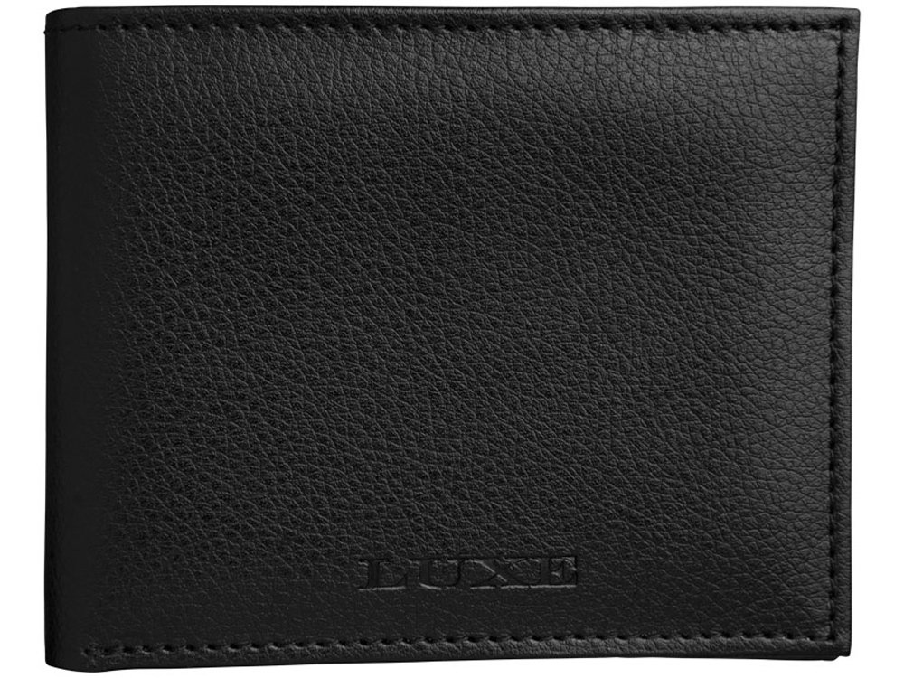 Подарочный набор из шариковой ручки и портмоне, черный-3