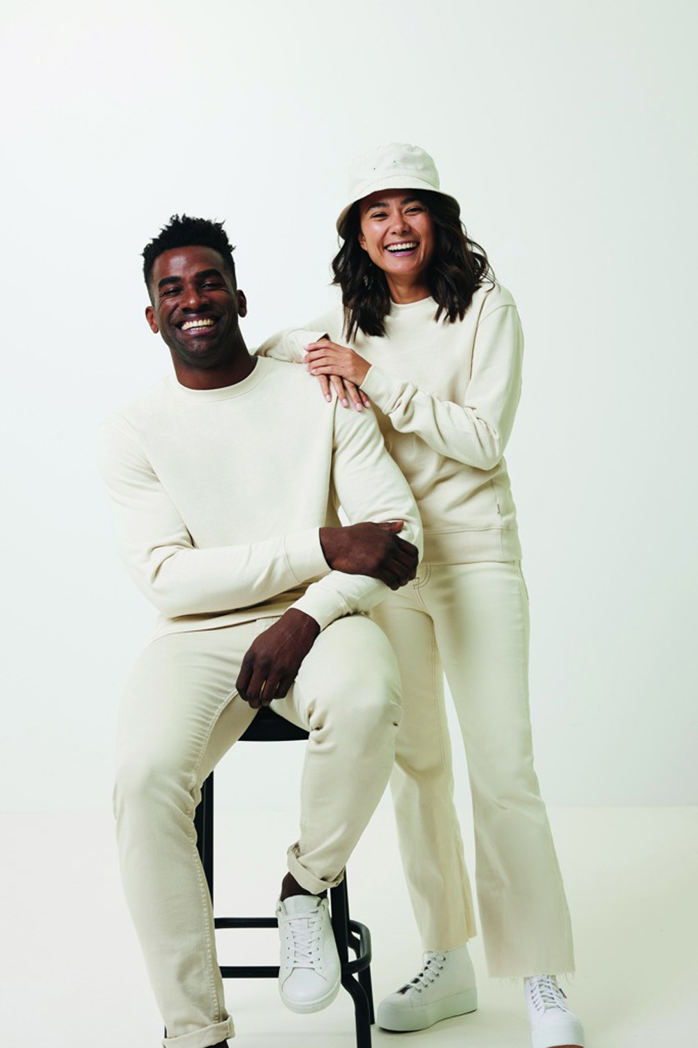 Свитшот Iqoniq Denali из переработанного неокрашенного хлопка, унисекс, 340 г/м²-60