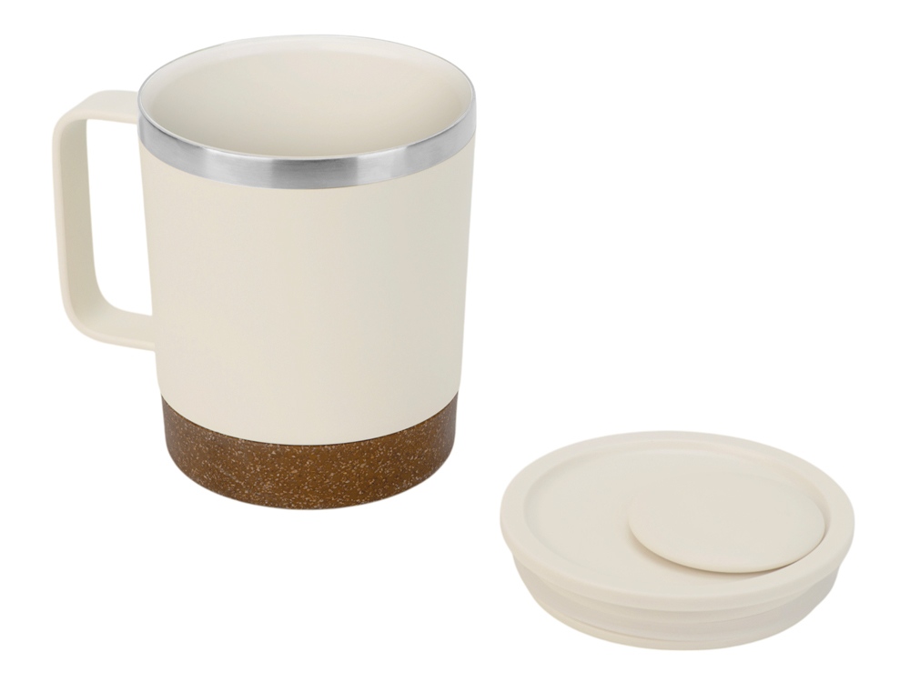 Стальная кружка с двойными стенками Swipe, белый0,00-2