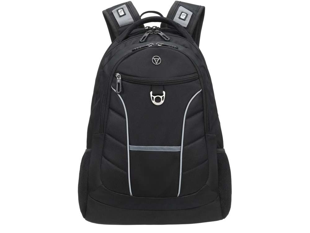 Рюкзак TORBER ПРОРЫВ с отделением для ноутбука 15, чёрный, полиэстер 600D, 35x20x47 см, 33л-0