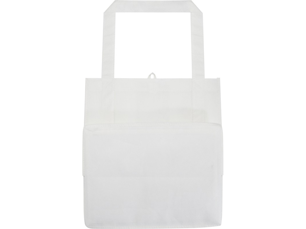 Liberty эко-сумка с прочным днищем объемом 6 л из нетканого материала, переработанного по стандарту GRS - Белый-2