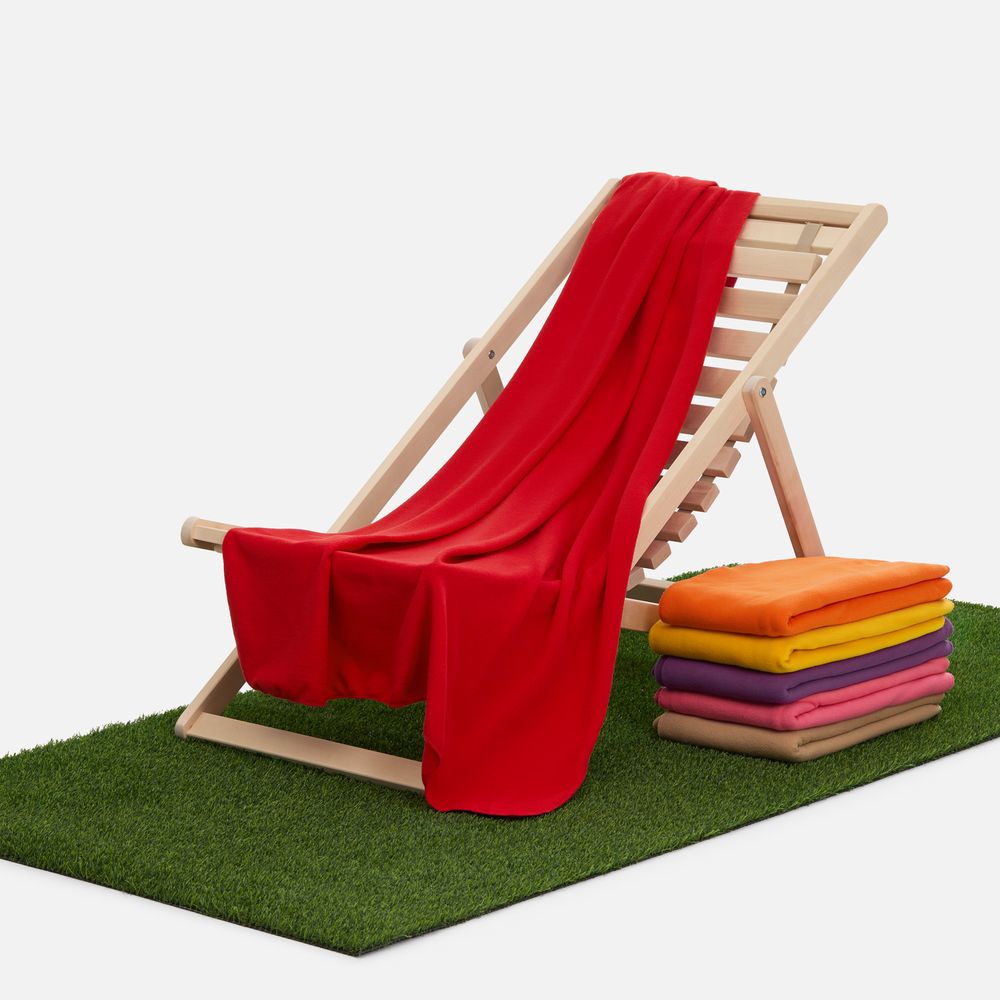 Флисовый плед Warm&Peace, красный-3