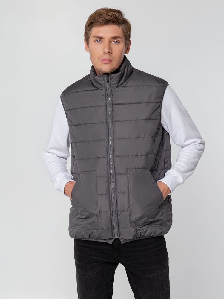 Жилет Leven, темно-серый (графит)-3