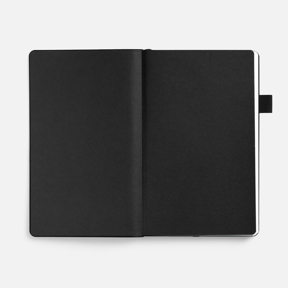 Ежедневник White Shall, недатированный, бело-черный-3