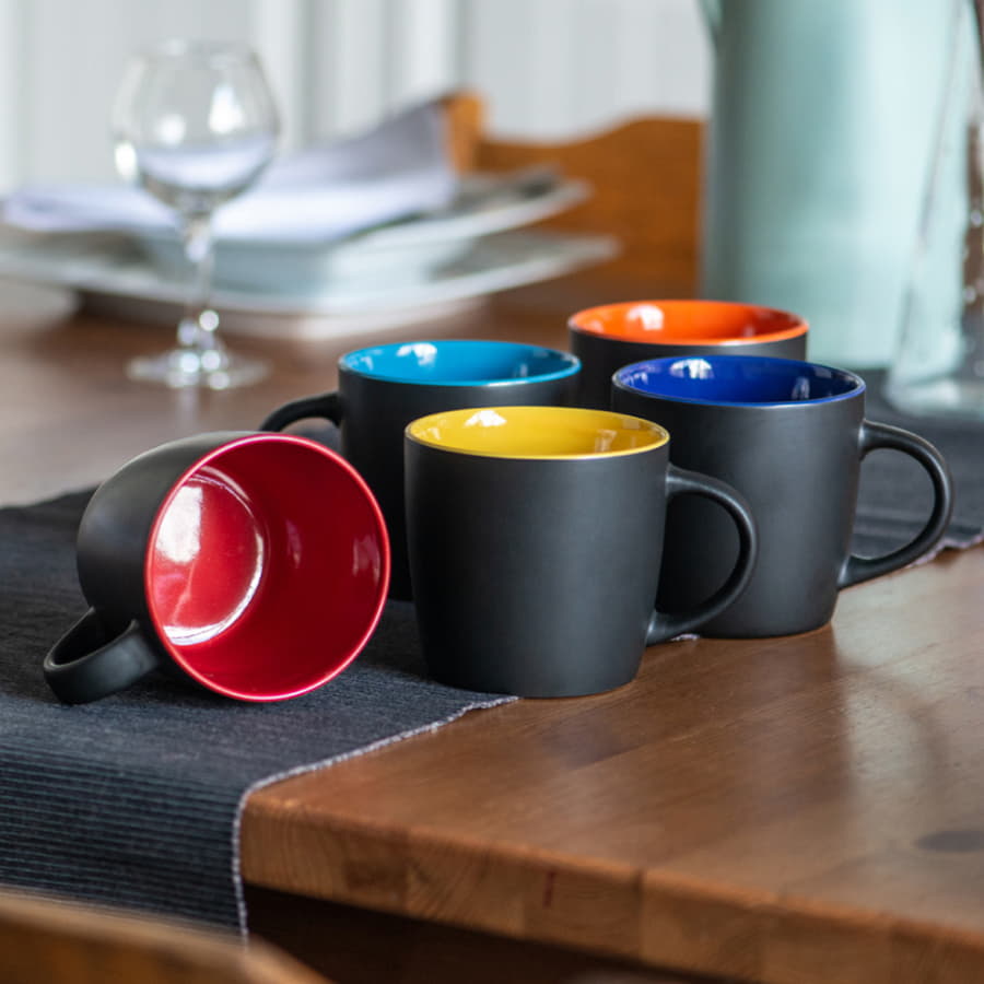 Кружка INTRO, черный, зеленое яблоко-7