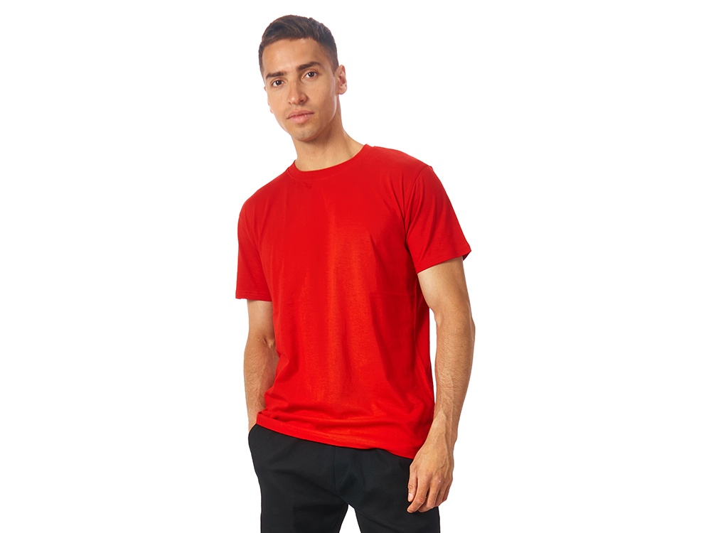 Футболка Club мужская, без боковых швов, красный-1