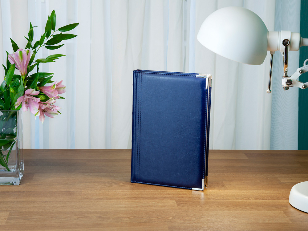 Ежедневник А5 полудатированный Boss, синий-10