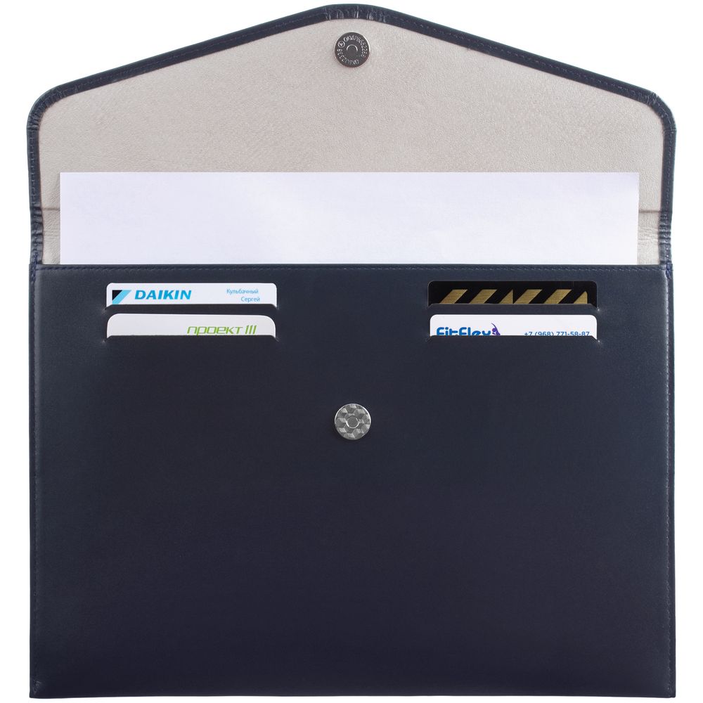 Папка для документов Signature, синяя-2