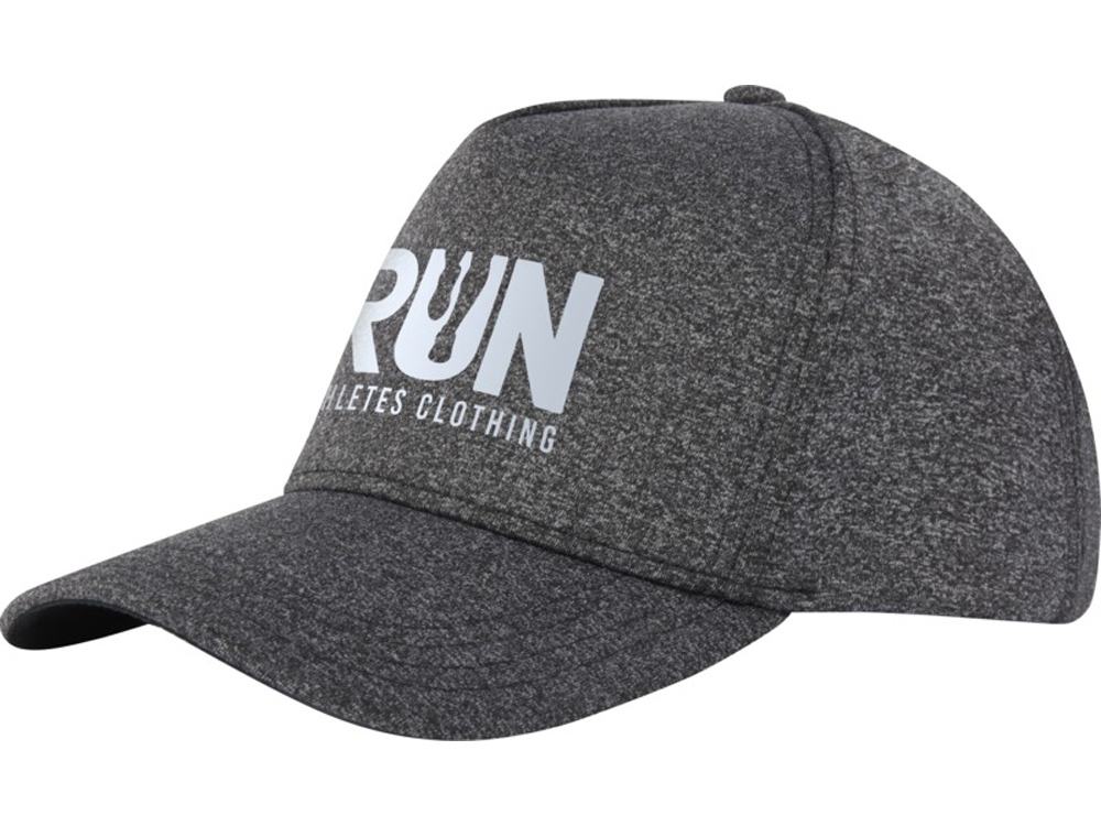 5-панельная стрейчевая кепка Manu, темно-серый-3