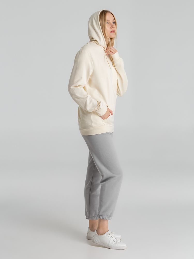 Толстовка с капюшоном унисекс Hoodie, светло-желтая-5