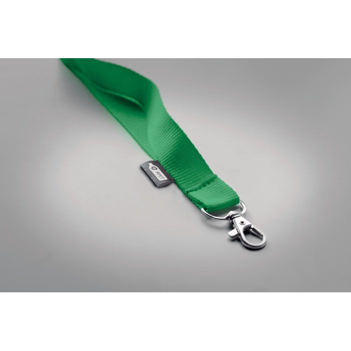 Lanyard in RPET 20 mm, зеленый-1