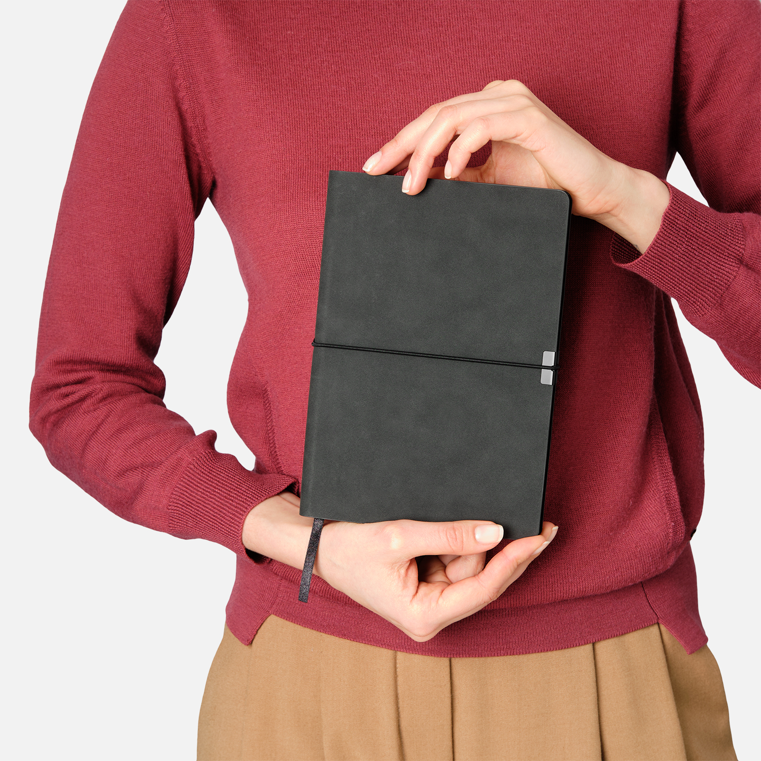 Ежедневник In Velour недатированный, черный-11