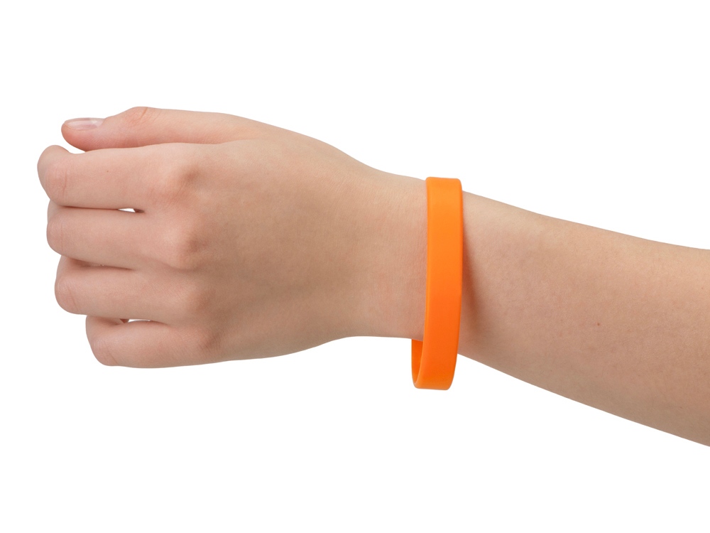 Силиконовый браслет Forest 202*12 мм, оранжевый-3