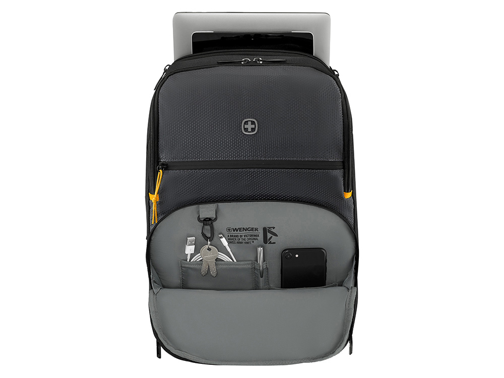 Рюкзак WENGER Move 16, чёрный, переработанный ПЭТ, 33 x 19 x 44 см, 22 л-5