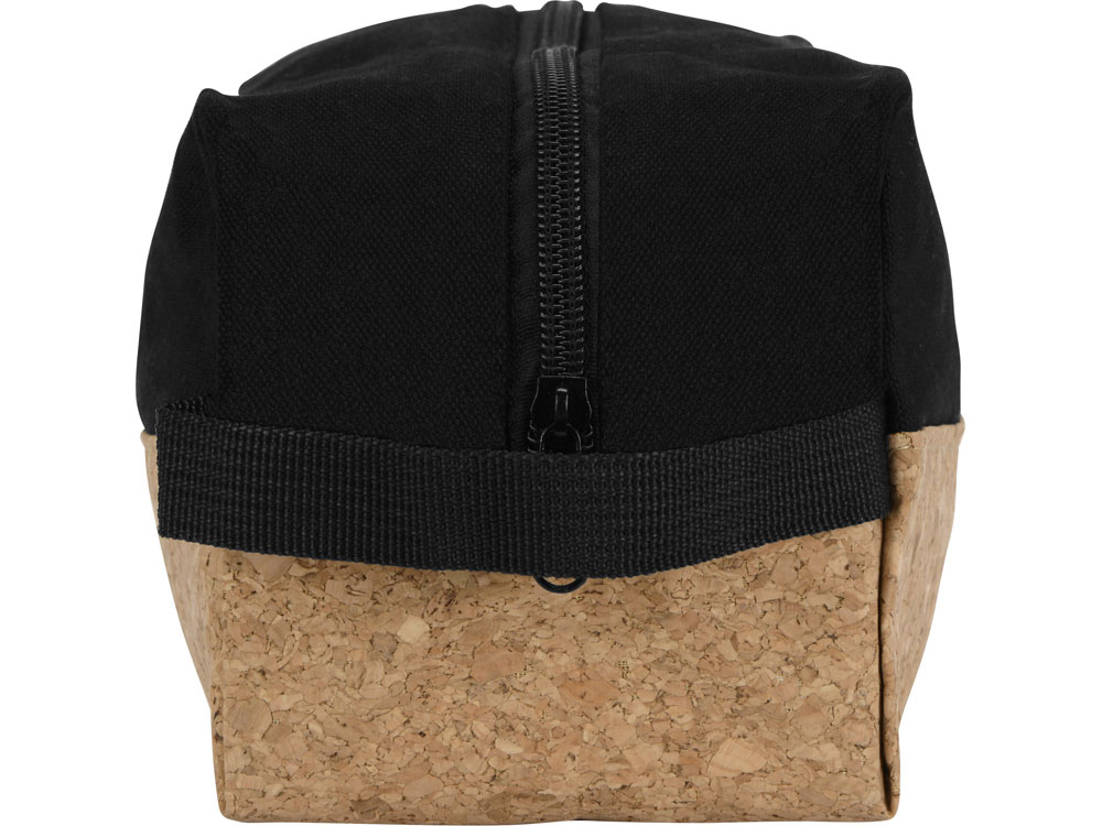 Несессер Corky хлопковый с пробковой вставкой, черный-5