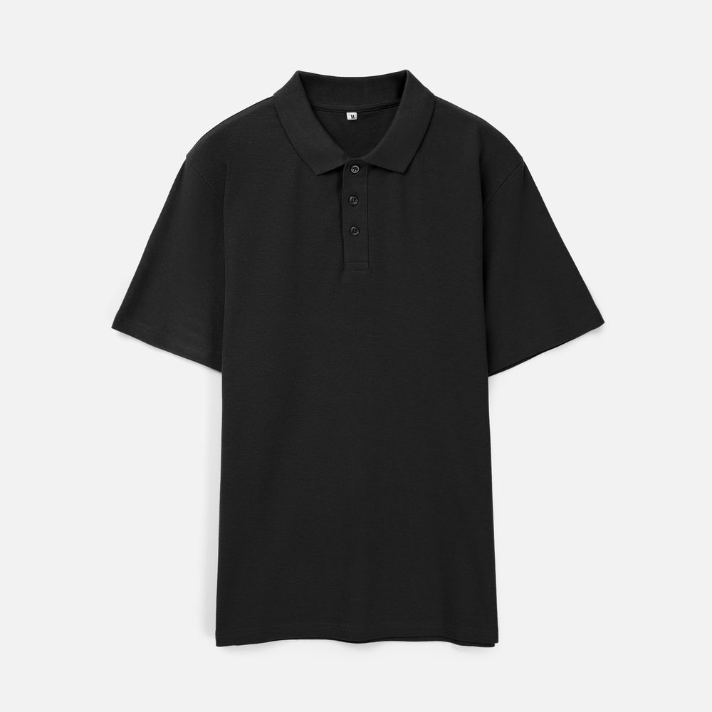 Рубашка поло унисекс Tervise, черная-1