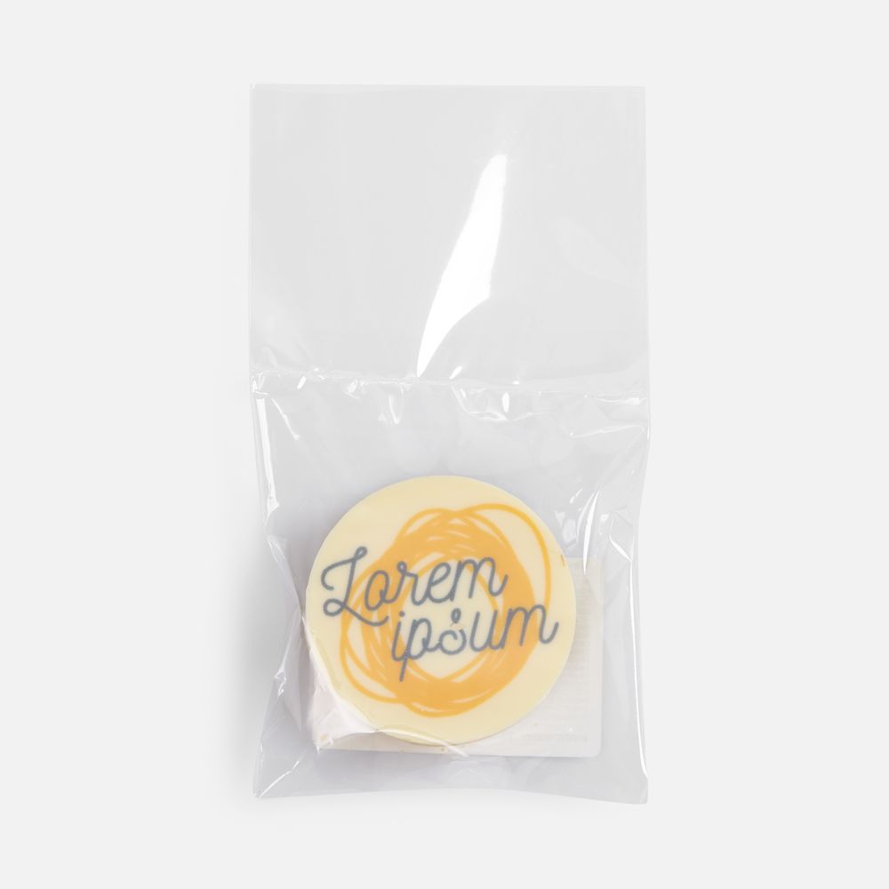 Печенье Dream White в белом шоколаде, круг-3