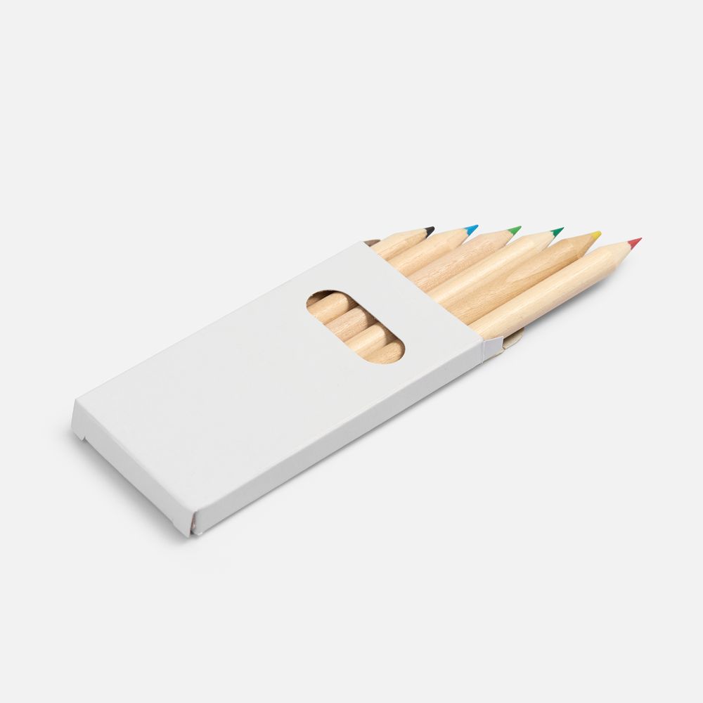 Набор цветных карандашей Pencilvania Mini, белый-0