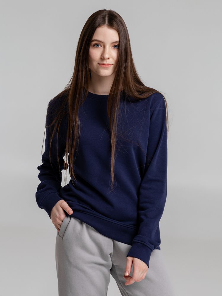 Свитшот унисекс BNC Inspire (Organic), темно-синий-3