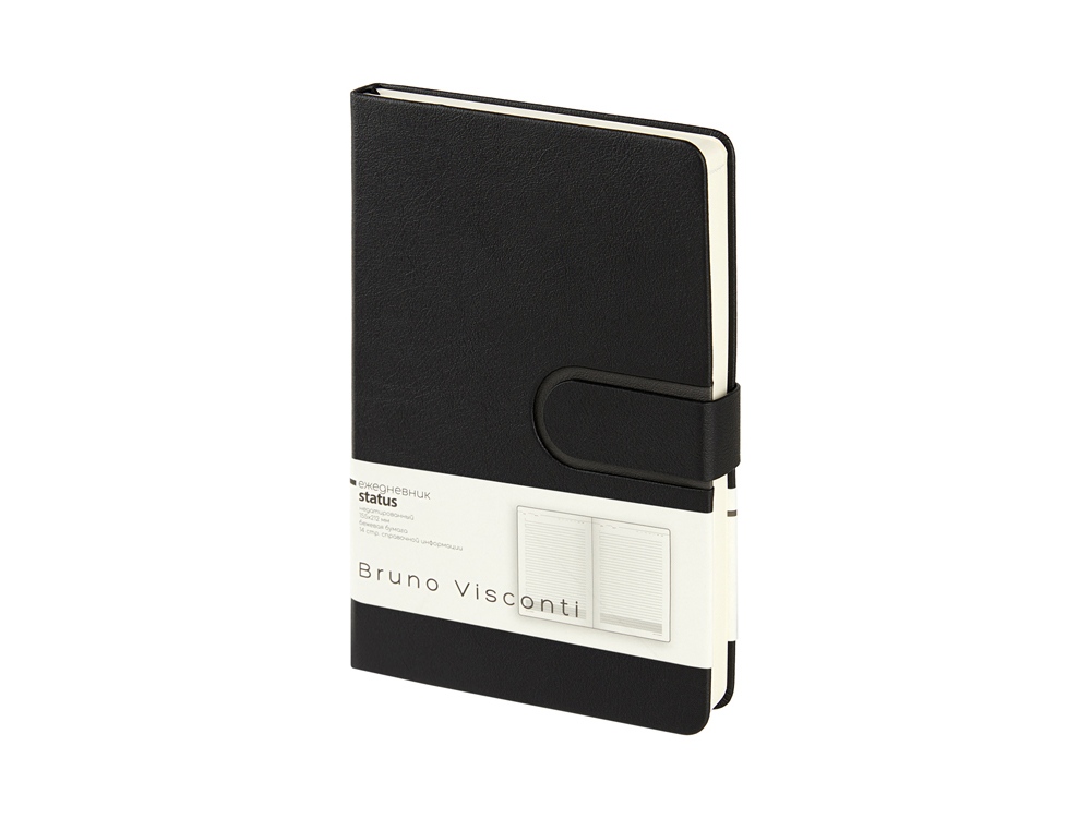 Ежедневник недатированный А5 Status, черный-0