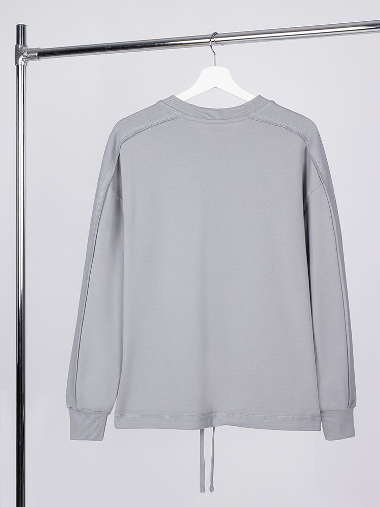 Свитшот унисекс Vozduh, светло-серый-2