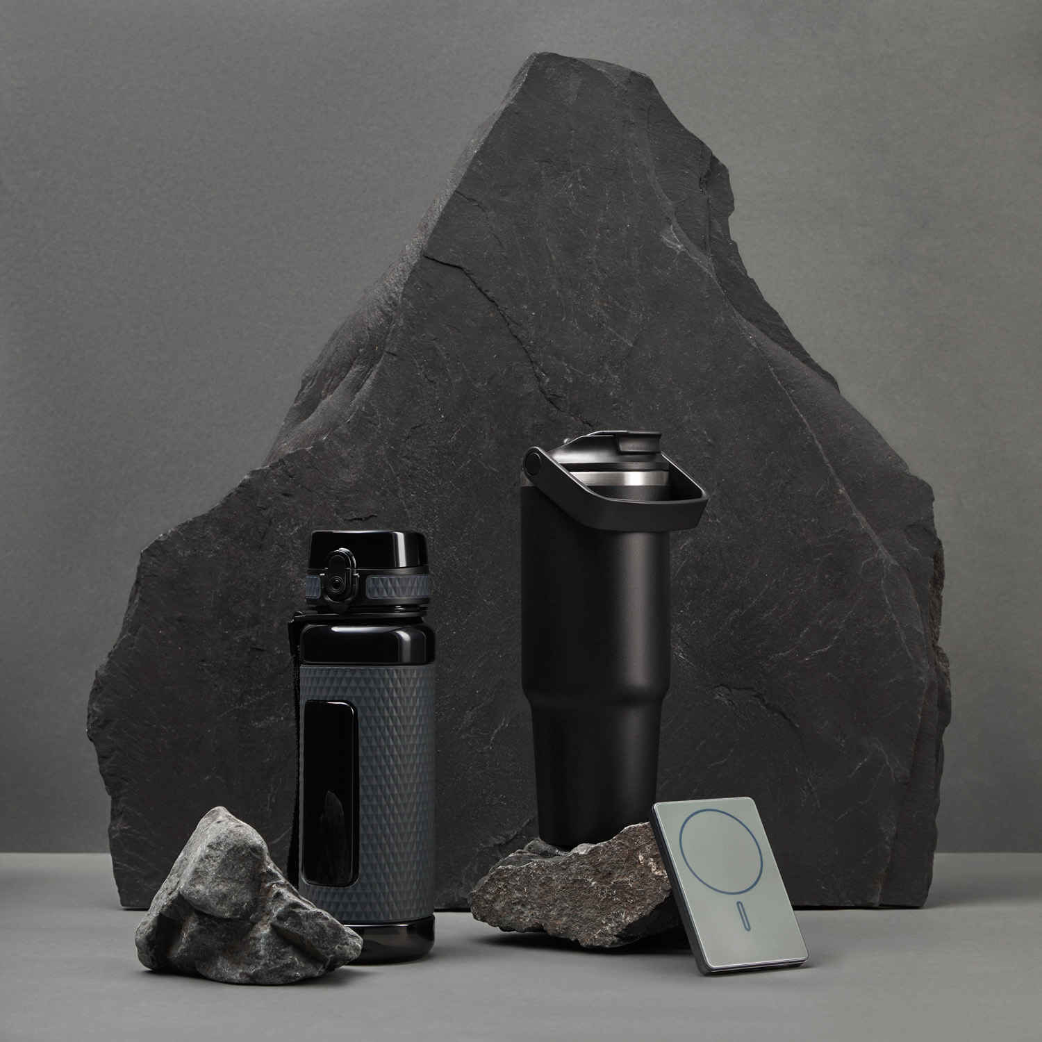 Бутылка для воды Вектор (Vector), черная-11