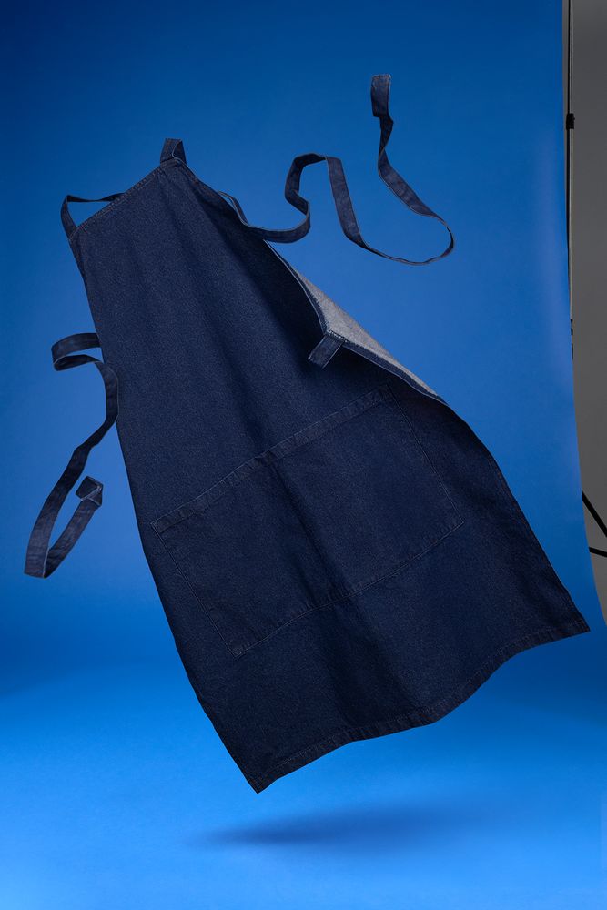 Фартук джинсовый E2, синий-2