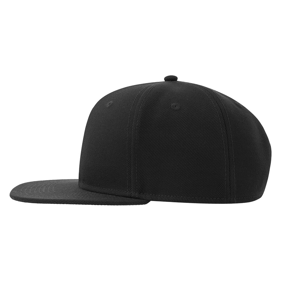 Бейсболка SNAP BACK-S, 6 клиньев, пластиковая застежка, черный-8
