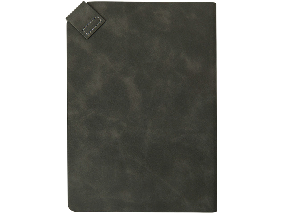 Блокнот А5 в гибкой обложке Chaplin, серый-3