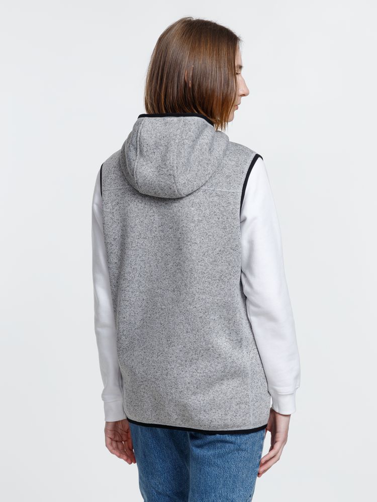 Жилет с капюшоном унисекс Gotland, серый-9