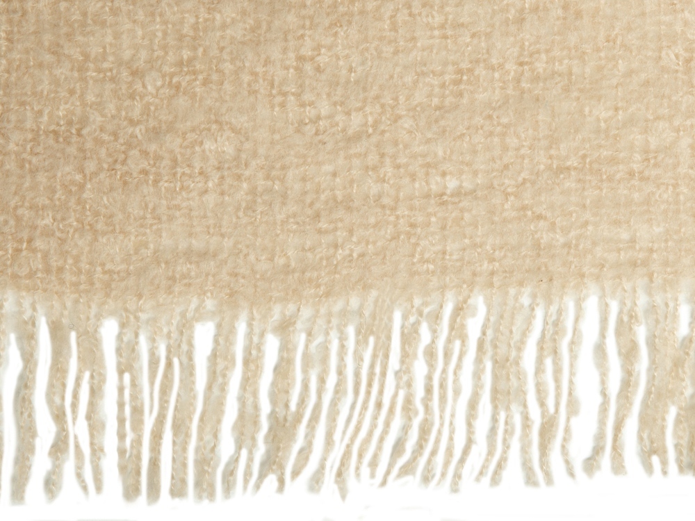 Плед акриловый Mohair, бежевый-3