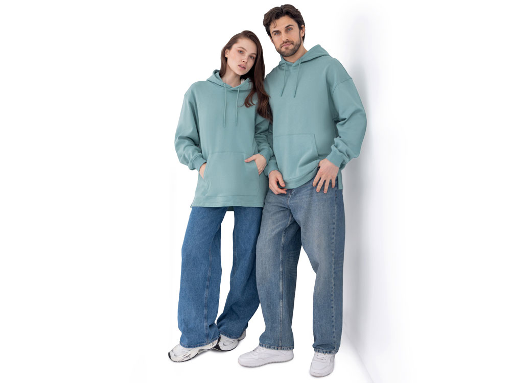 Худи оверсайз Alpha.01 унисекс, пыльный бирюзовый-5