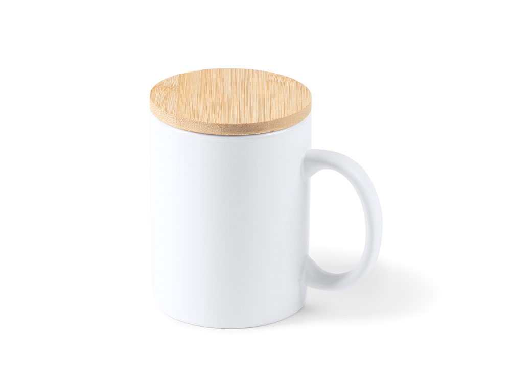 Керамическая кружка BERRY Eco line объемом 370 мл., белый-3
