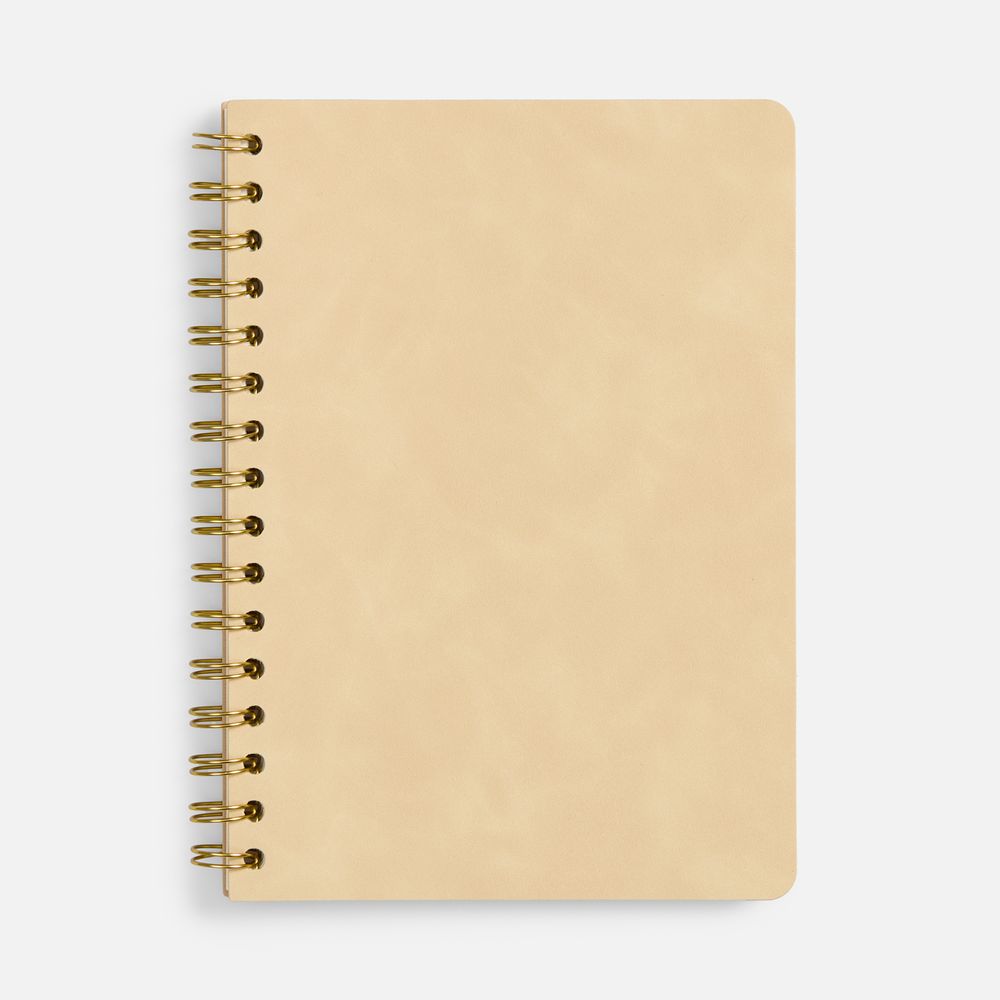 Ежедневник Spiral, недатированный, бежевый-0