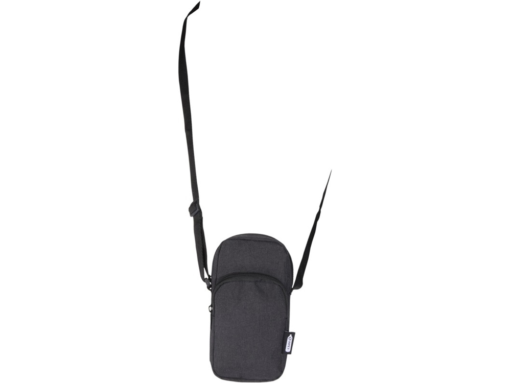 Сумка для телефона Ross из переработанного материала, древесный уголь-4