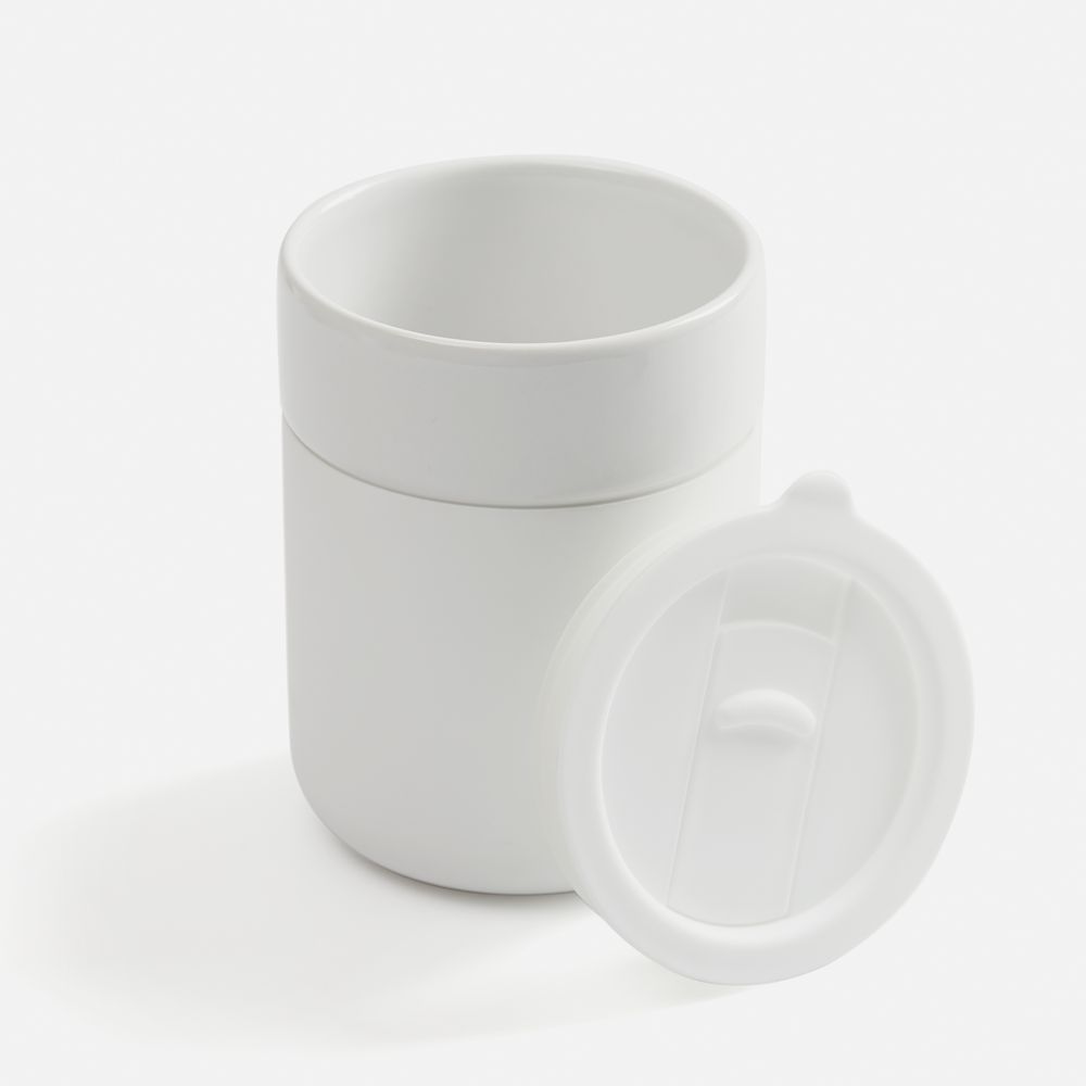 Кружка Nabo с силиконовым держателем, белая-3