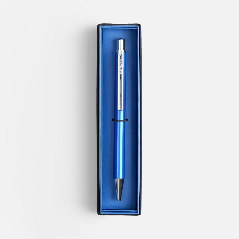 Ручка шариковая Arvent Glossy в футляре, синяя-1