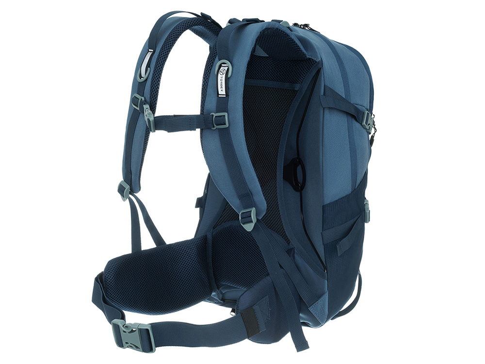 Туристический рюкзак TORBER КЕМПИНГ, синий, полиэстер, 31 х 51 х 14 см-2