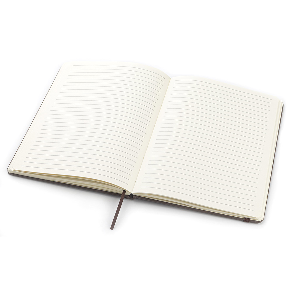 Блокнот из растительного сырья Tutti Frutti в твёрдом переплёте, Чёрный кофе-1